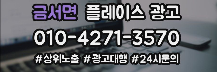 금서면 플레이스 광고