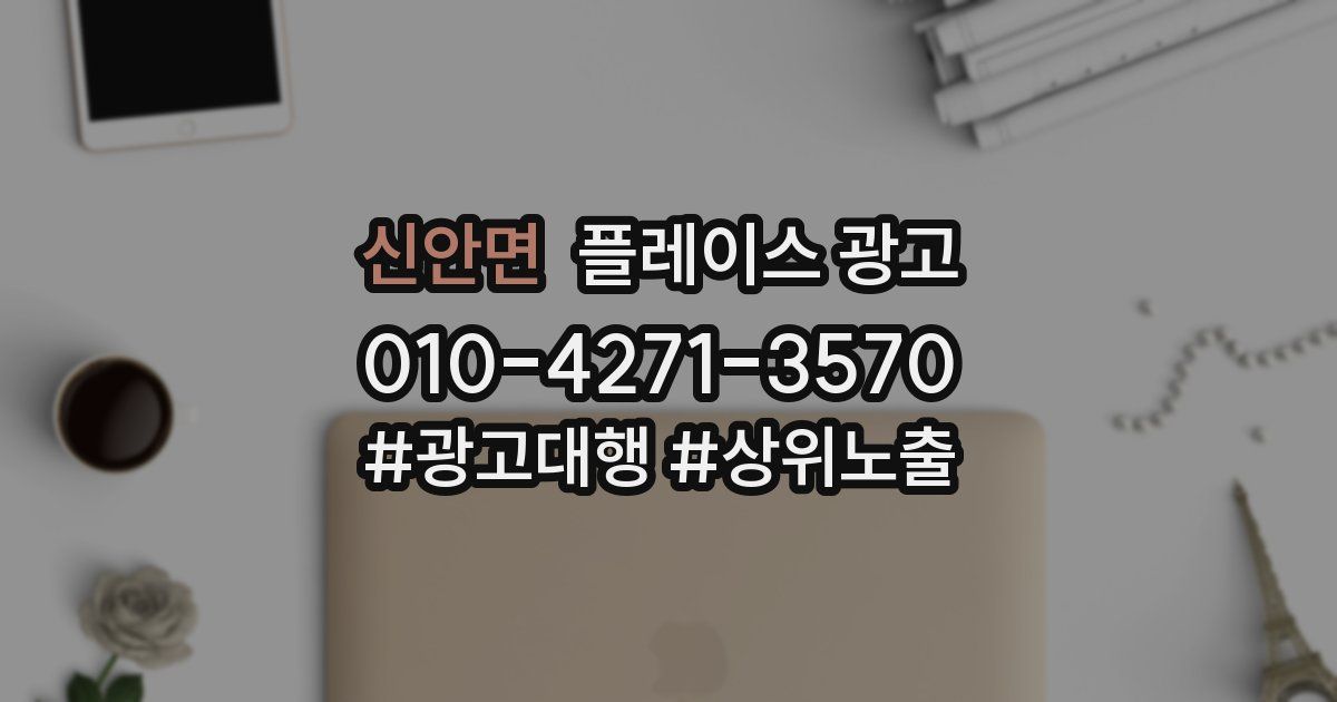 신안면 플레이스 광고