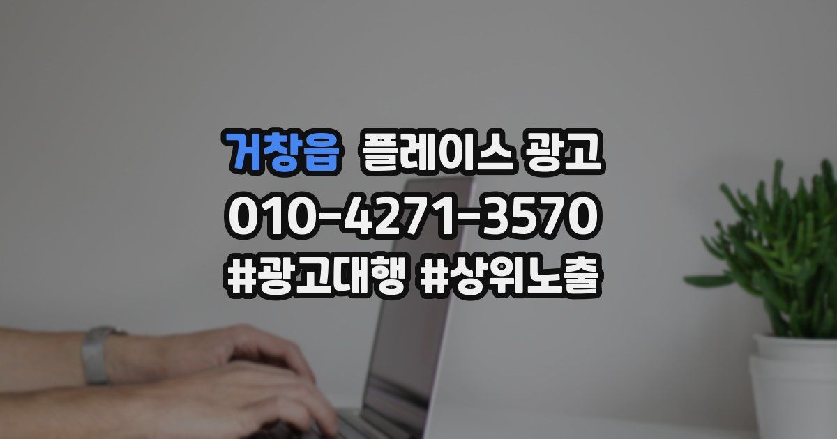 거창읍 플레이스 광고