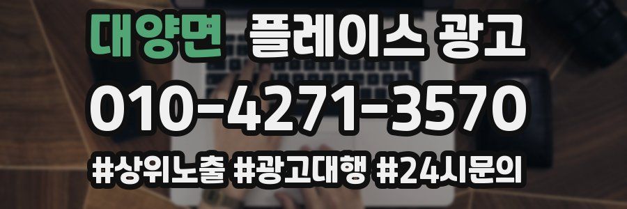 대양면 플레이스 광고