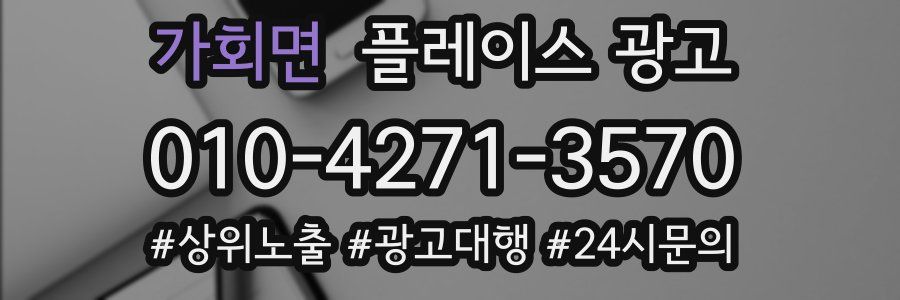 가회면 플레이스 광고