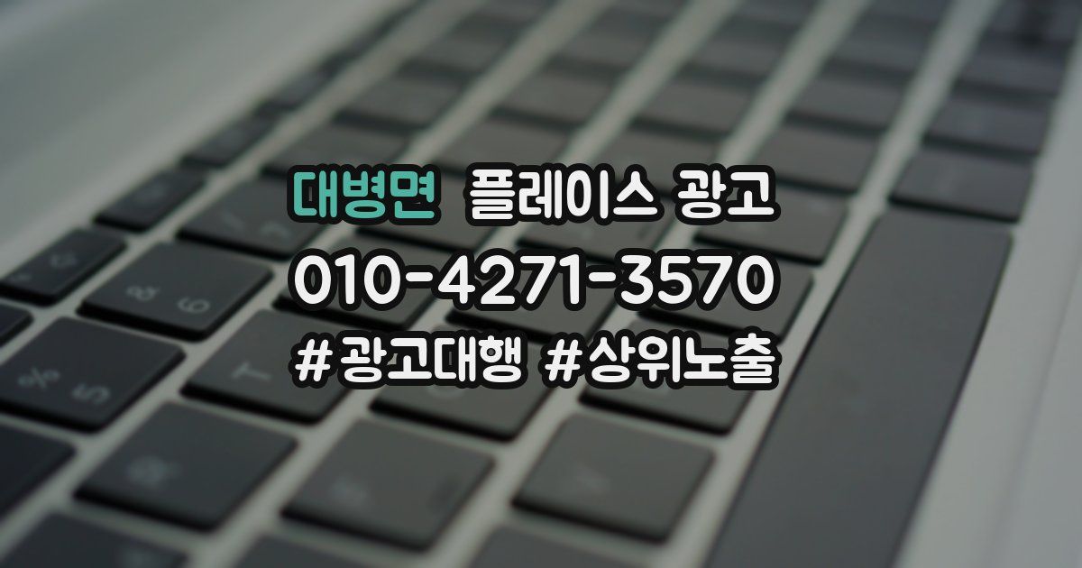 대병면 플레이스 광고