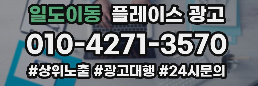 일도이동 플레이스 광고