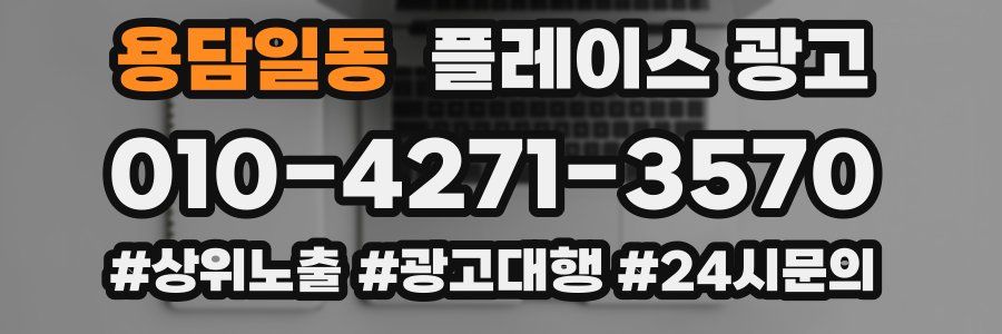 용담일동 플레이스 광고