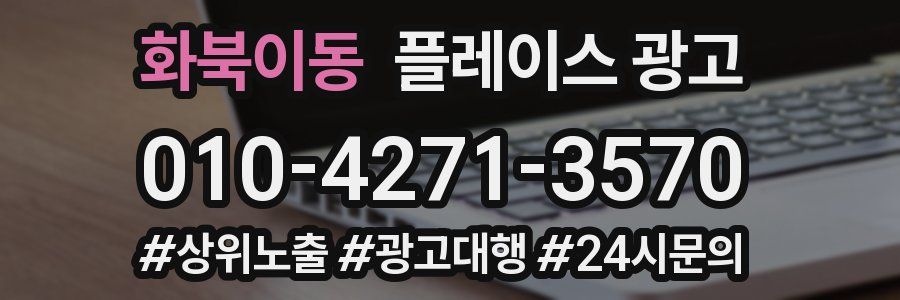 화북이동 플레이스 광고