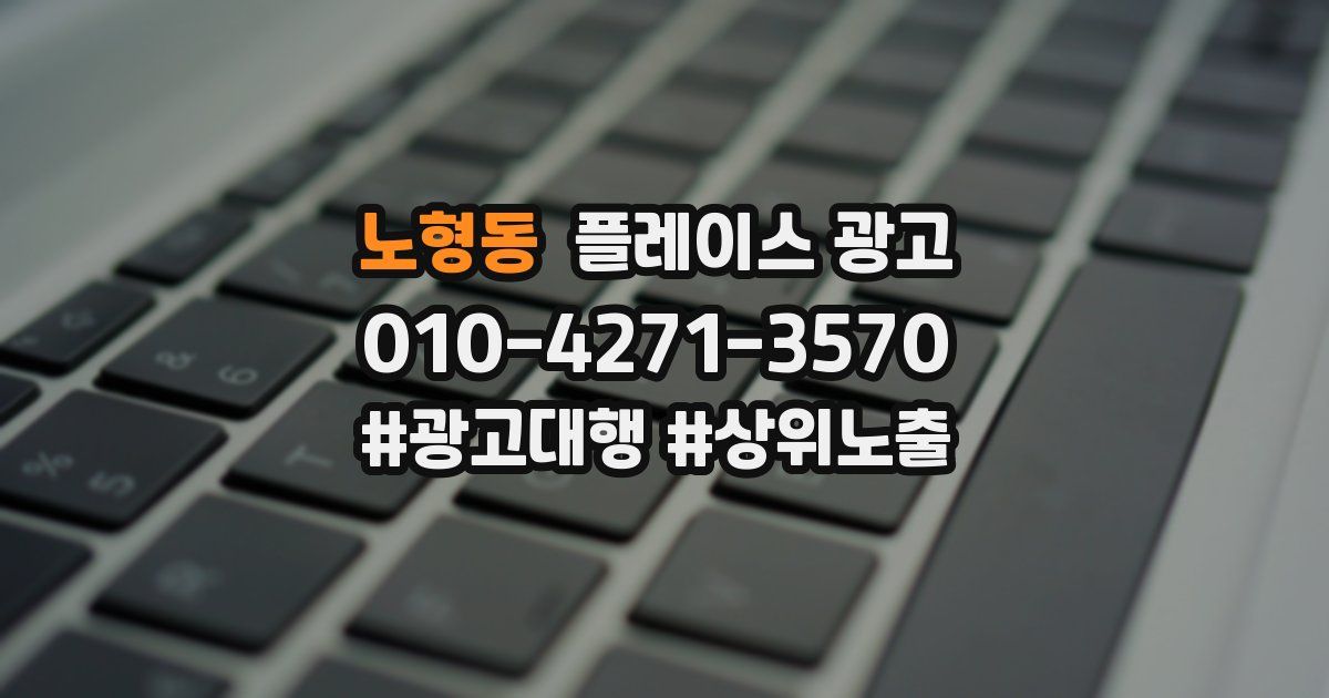 노형동 플레이스 광고