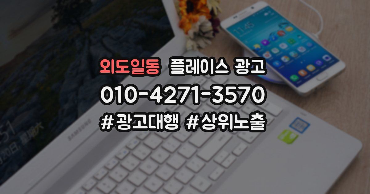 외도일동 플레이스 광고