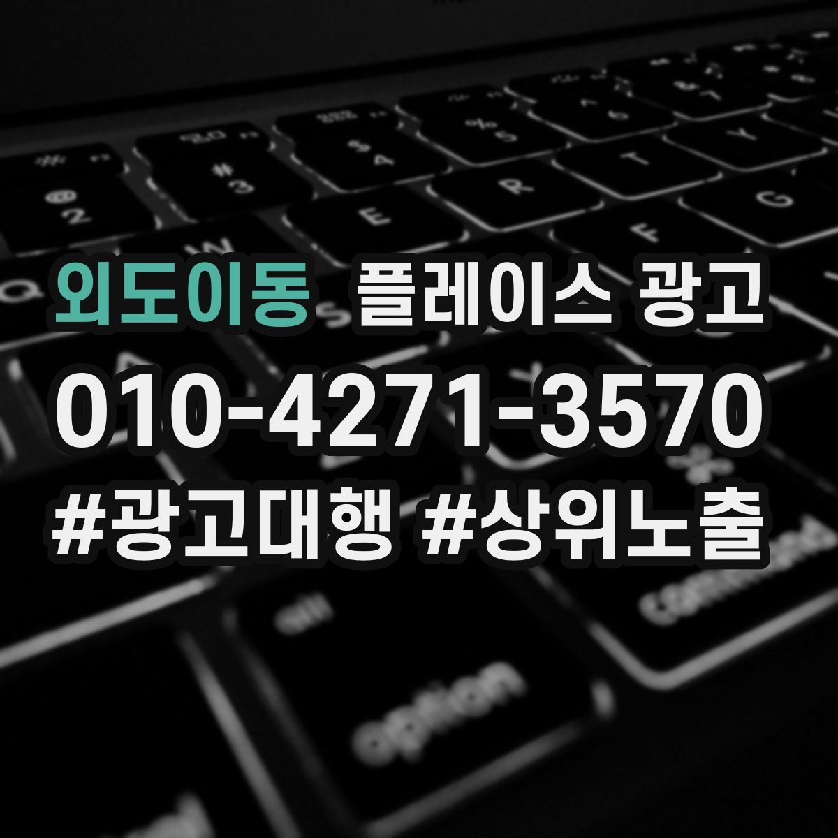 외도이동 플레이스 광고