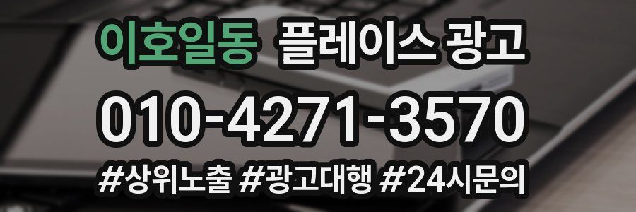 이호일동 플레이스 광고
