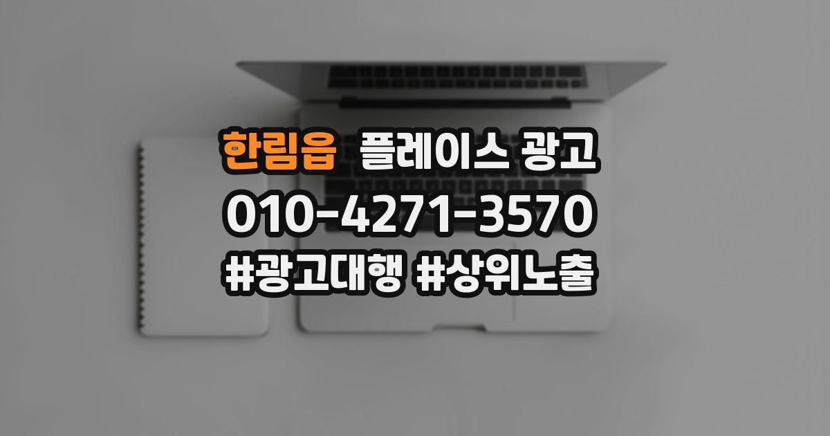 한림읍 플레이스 광고
