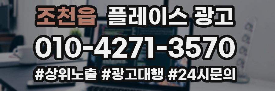 조천읍 플레이스 광고