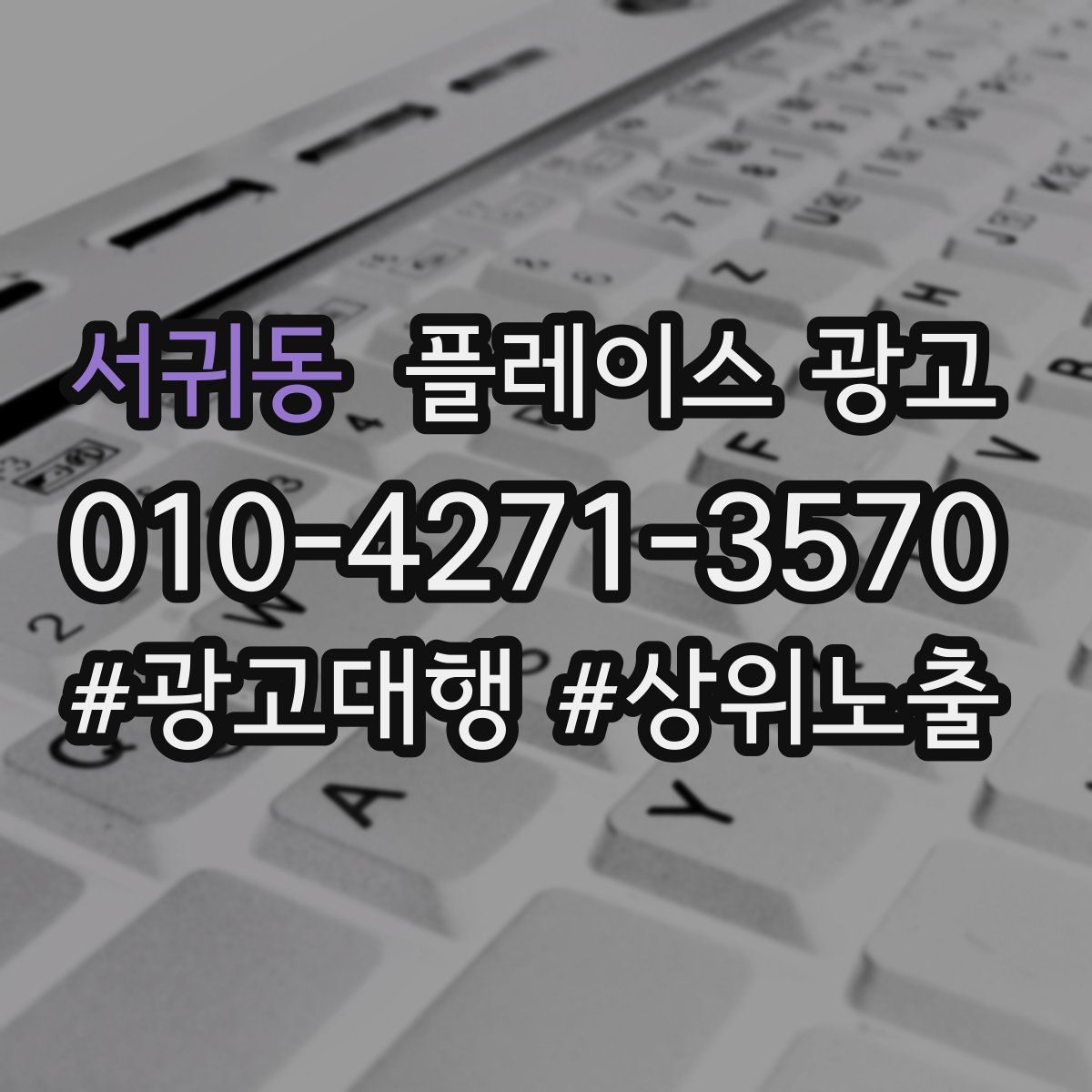 서귀동 플레이스 광고