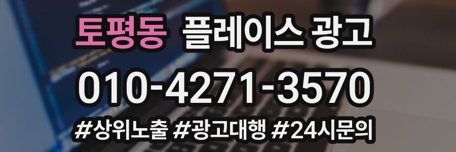 토평동 플레이스 광고