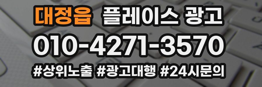 대정읍 플레이스 광고