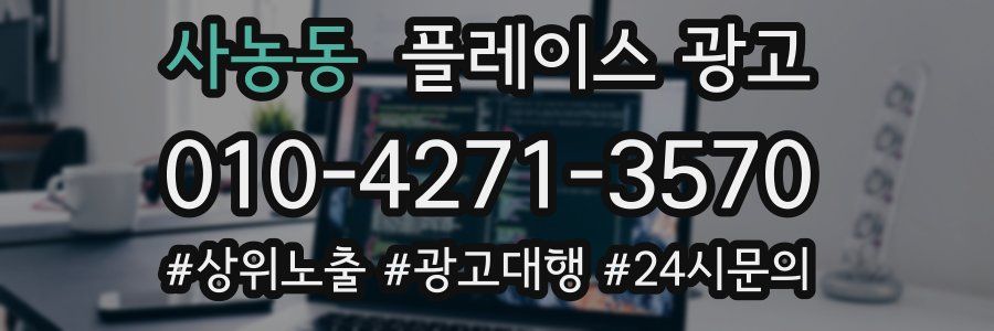 사농동 플레이스 광고