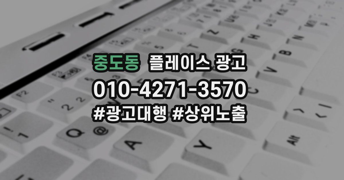 중도동 플레이스 광고