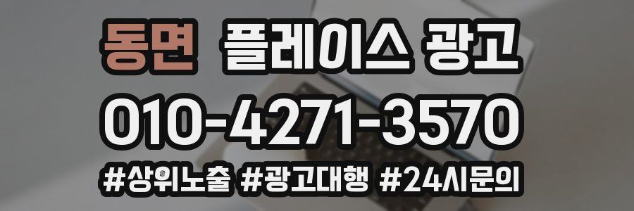 동면 플레이스 광고