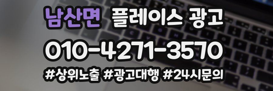 남산면 플레이스 광고