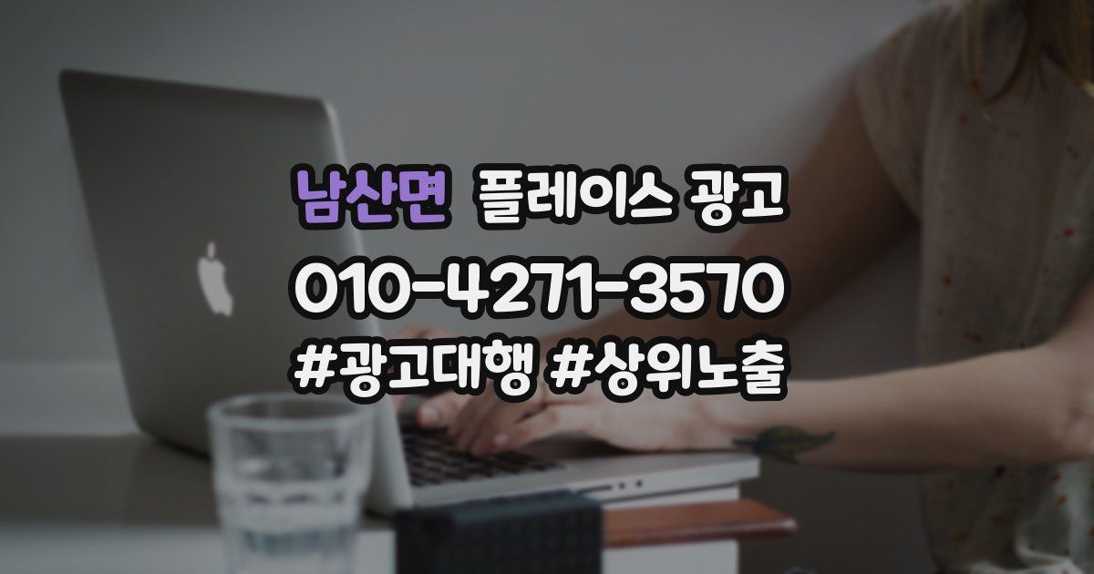 남산면 플레이스 광고