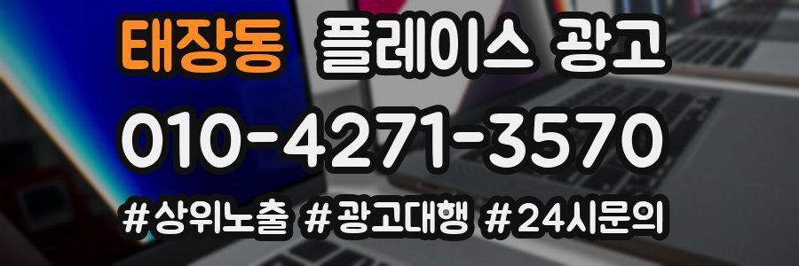 태장동 플레이스 광고
