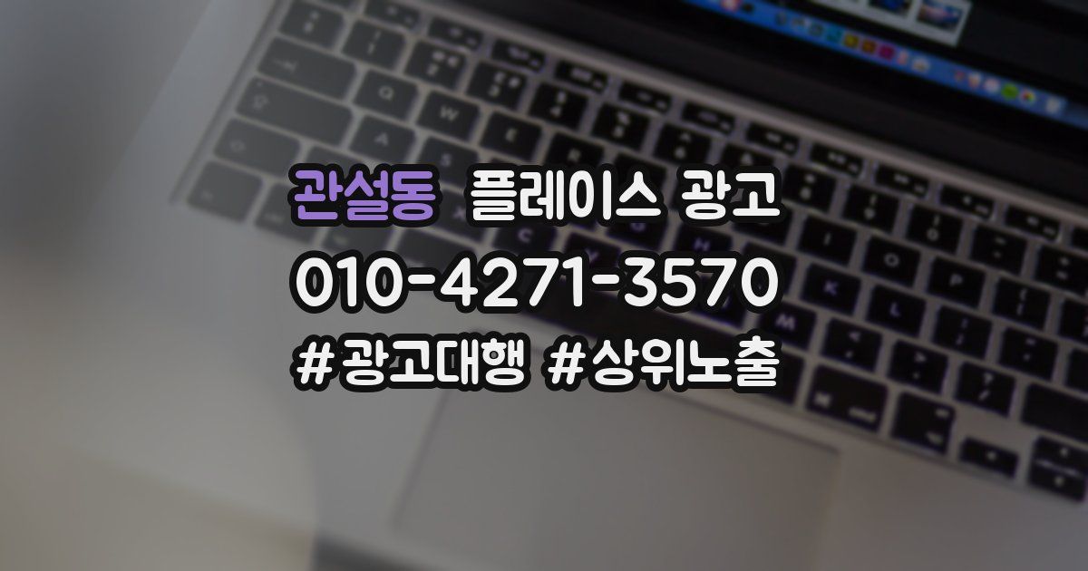 관설동 플레이스 광고