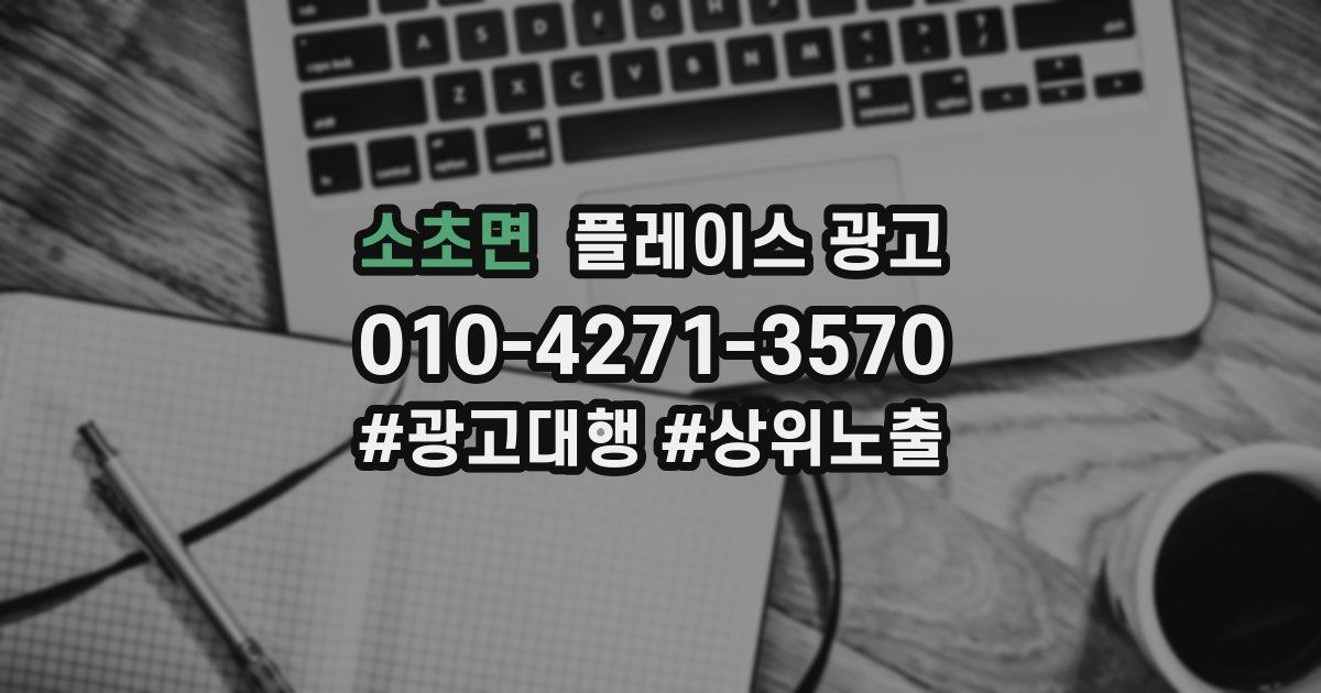 소초면 플레이스 광고