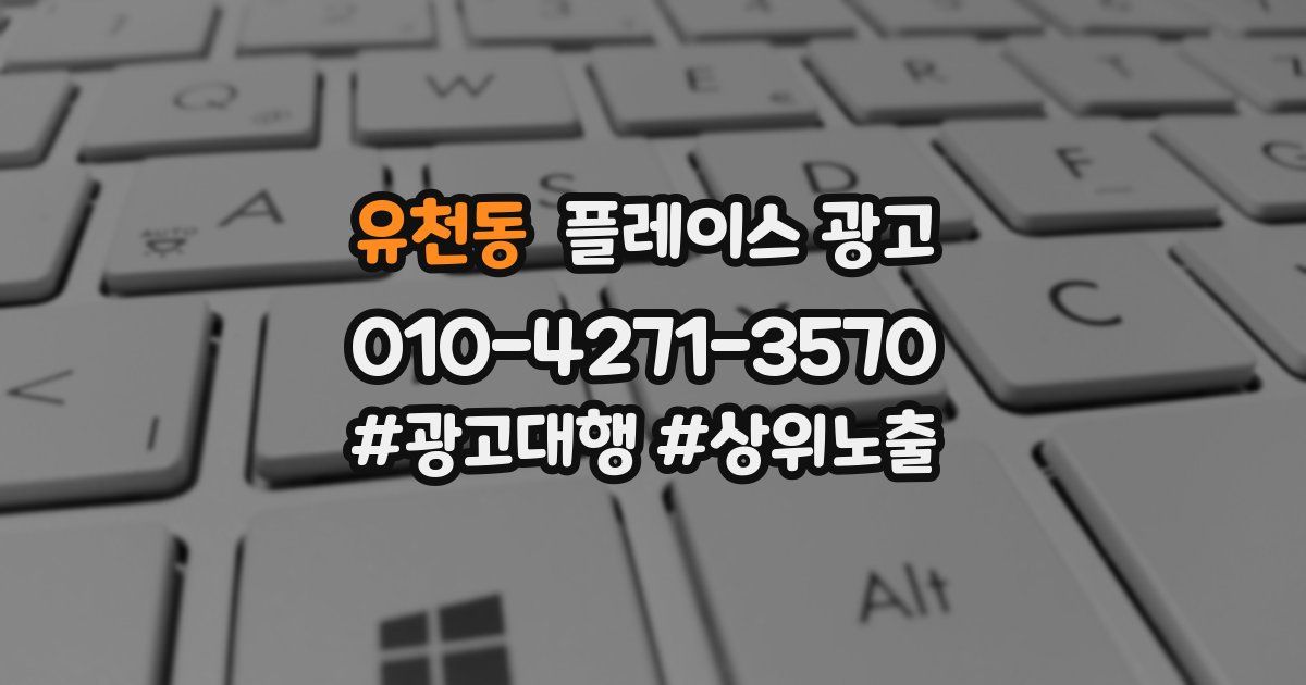 유천동 플레이스 광고