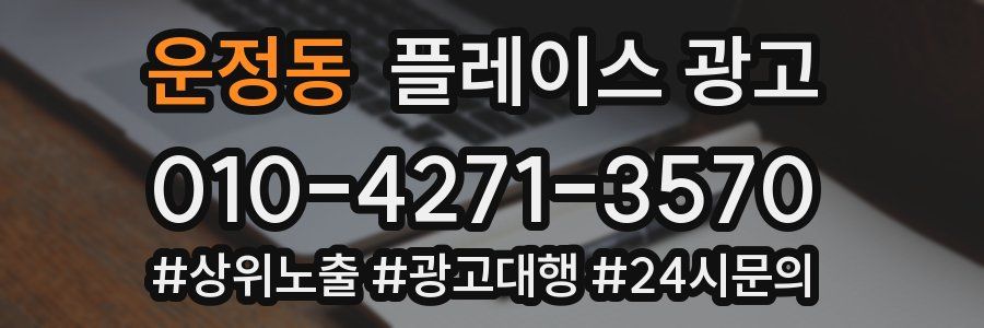 운정동 플레이스 광고