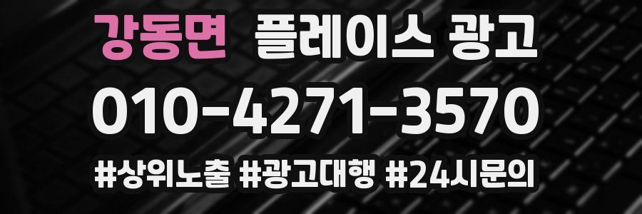 강동면 플레이스 광고