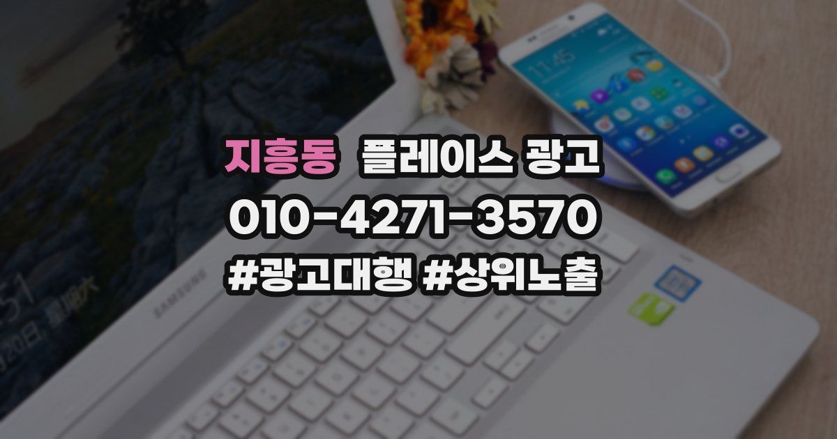 지흥동 플레이스 광고