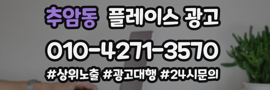 추암동 플레이스 광고