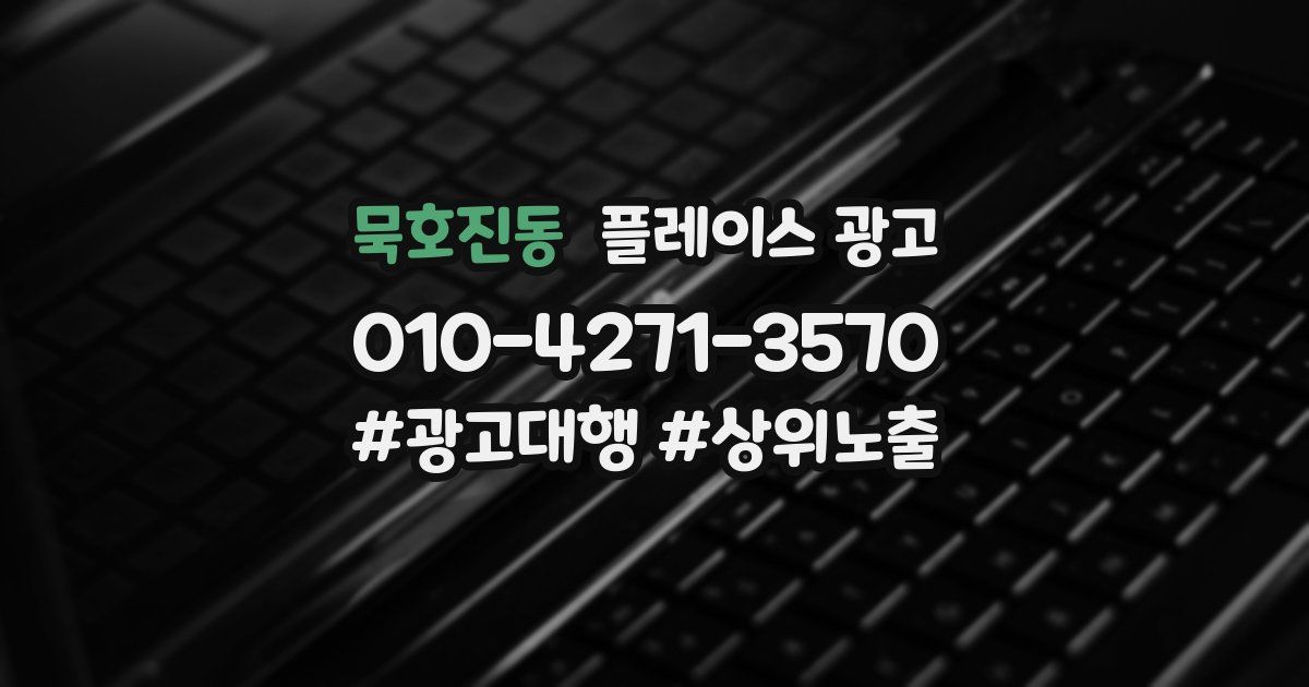 묵호진동 플레이스 광고