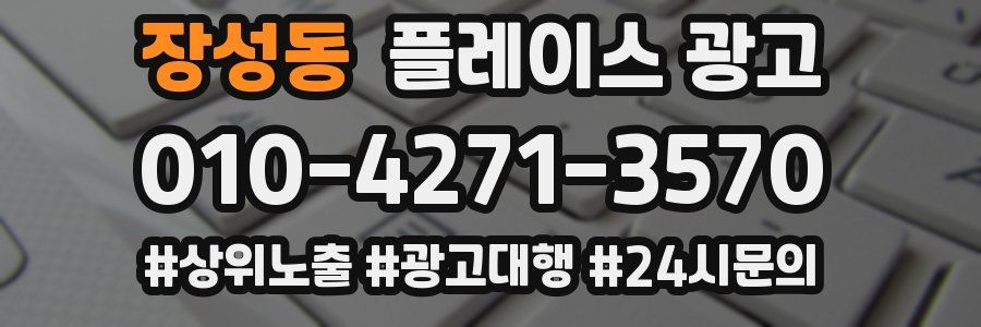 장성동 플레이스 광고