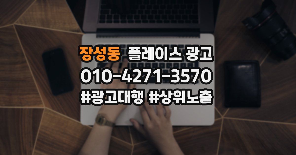 장성동 플레이스 광고