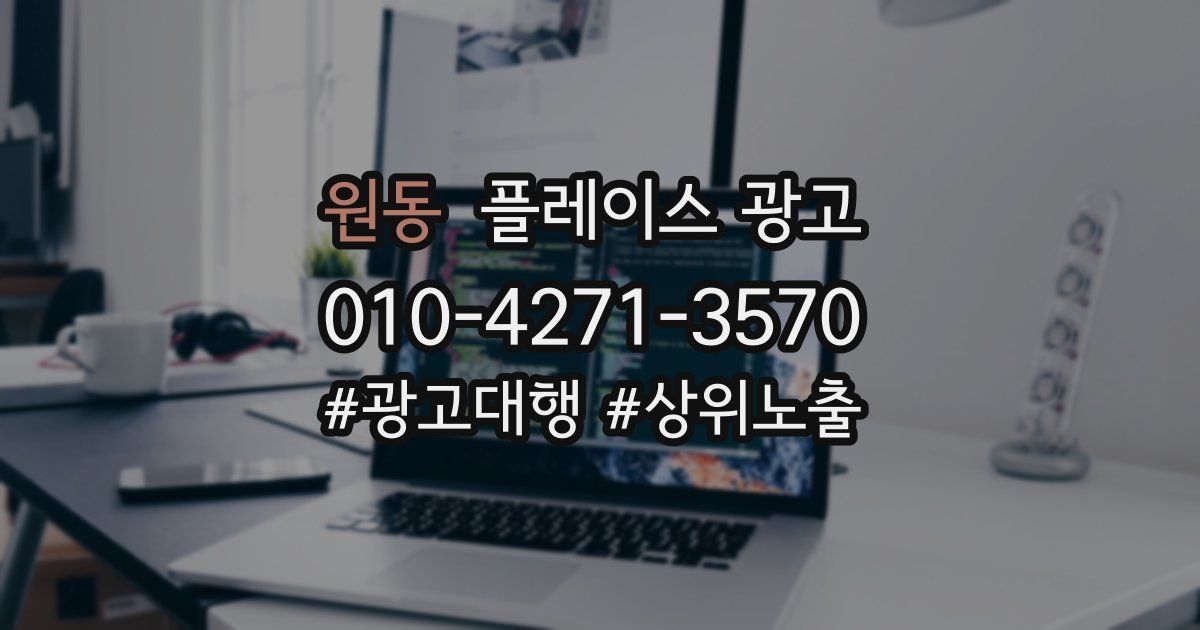 원동 플레이스 광고