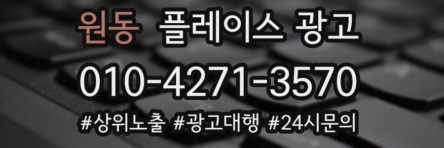 원동 플레이스 광고