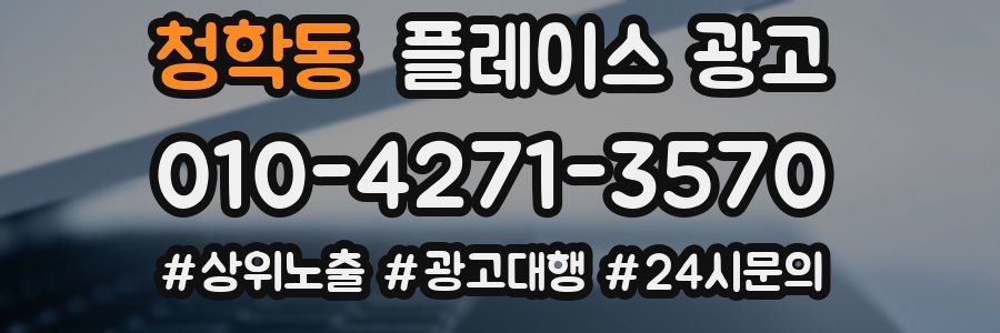 청학동 플레이스 광고