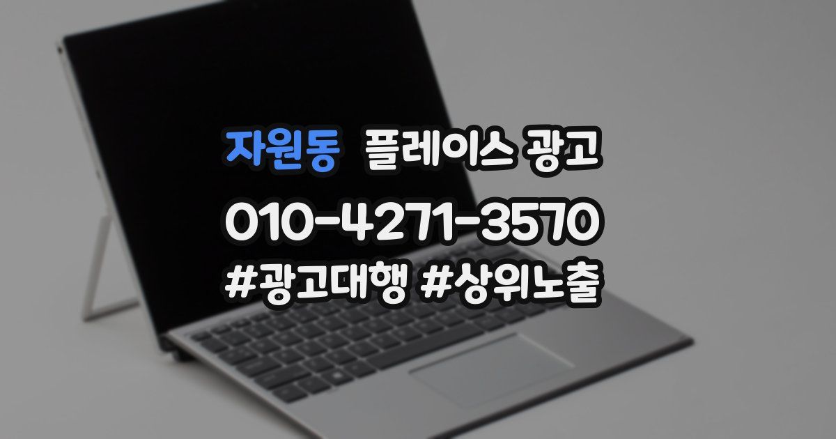 자원동 플레이스 광고
