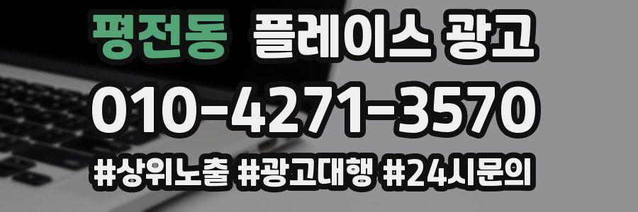 평전동 플레이스 광고