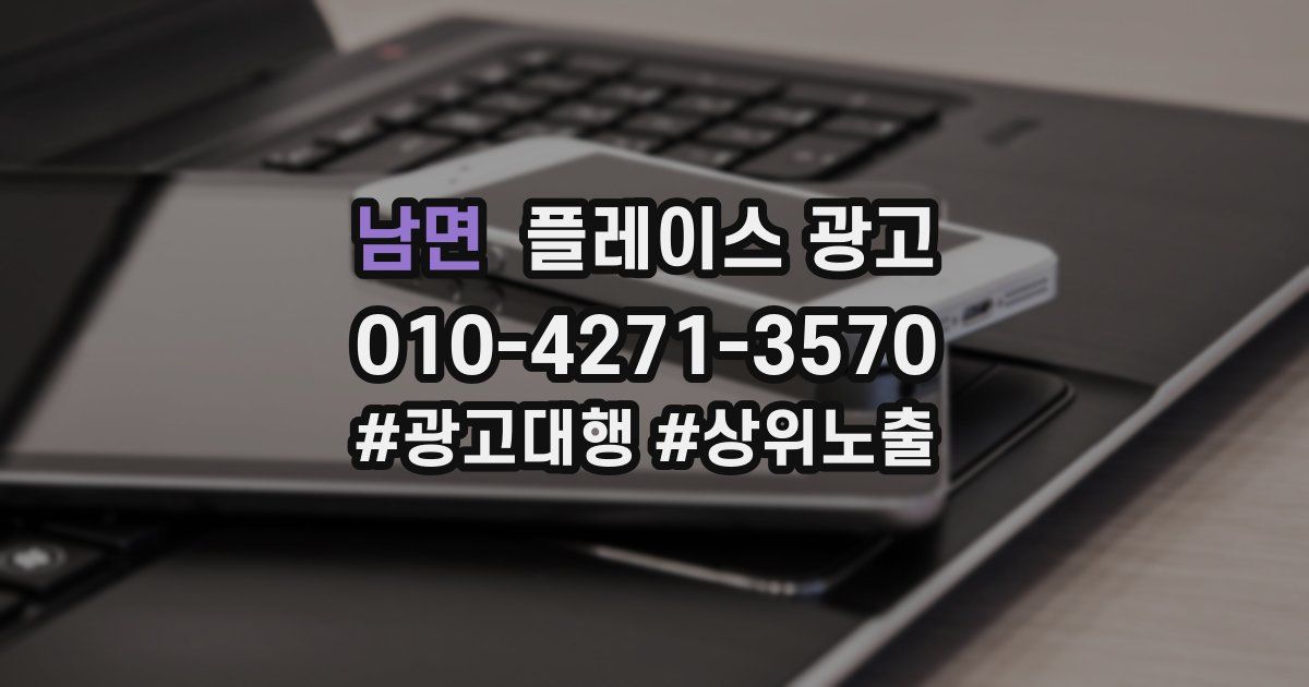 남면 플레이스 광고