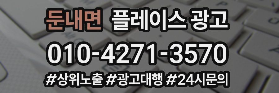 둔내면 플레이스 광고