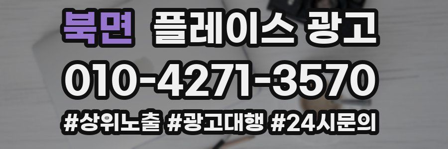 북면 플레이스 광고