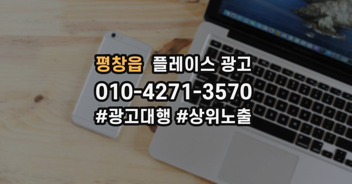 평창읍 플레이스 광고
