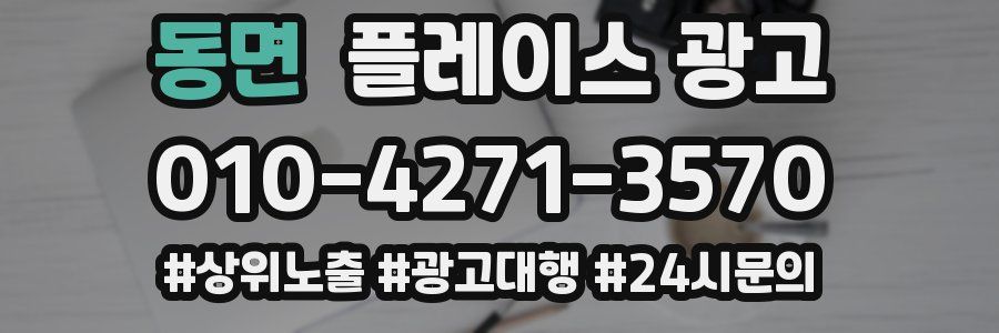 동면 플레이스 광고