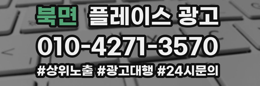 북면 플레이스 광고