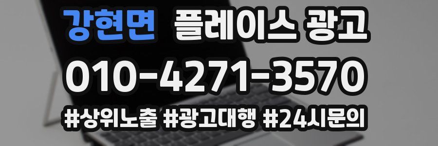 강현면 플레이스 광고