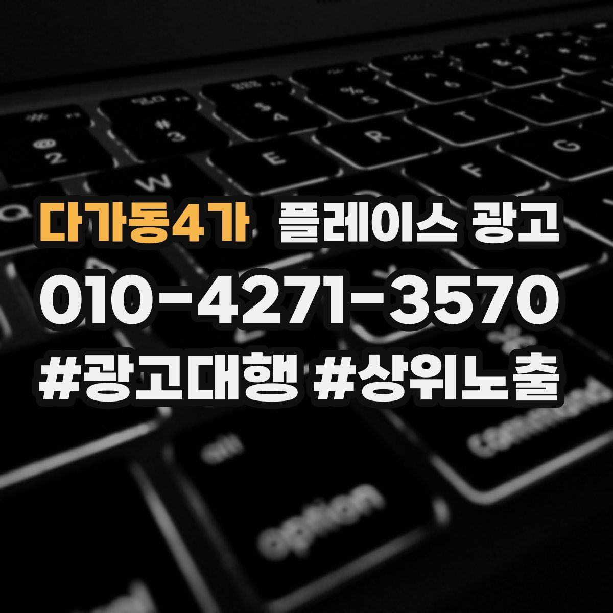 다가동4가 플레이스 광고