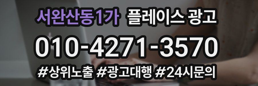 서완산동1가 플레이스 광고