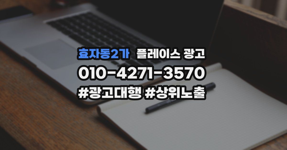 효자동2가 플레이스 광고