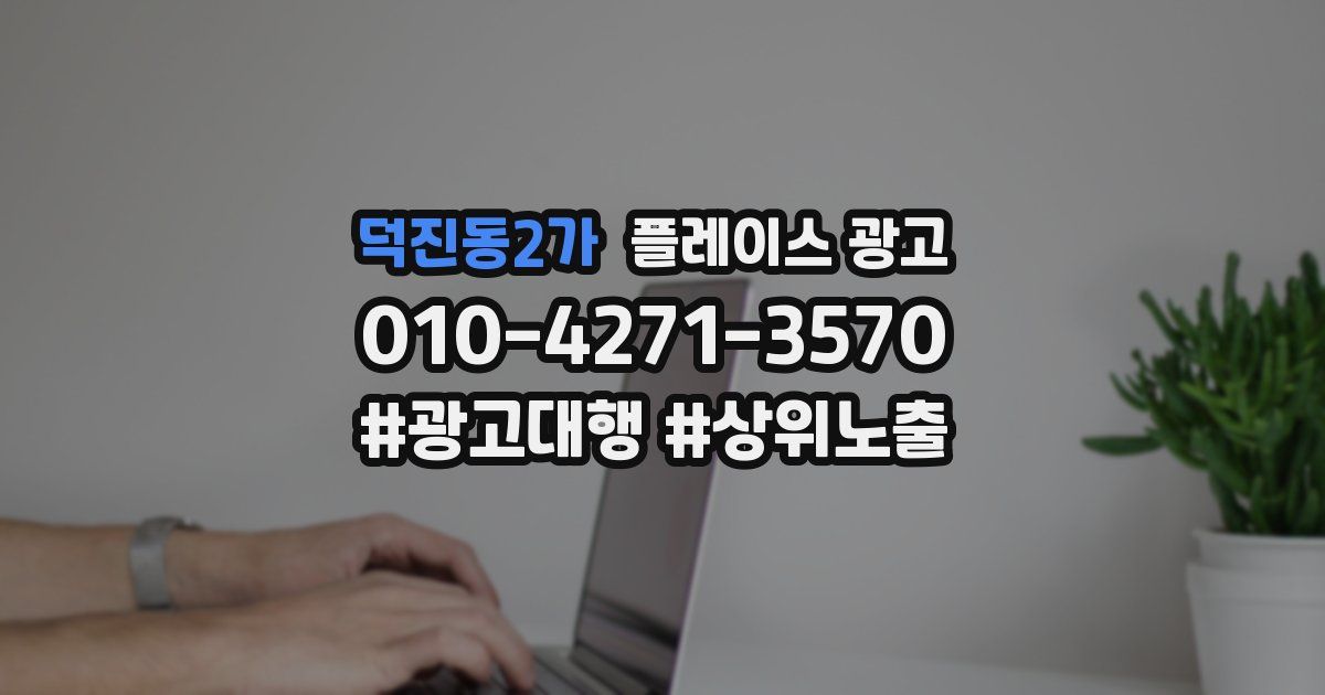 덕진동2가 플레이스 광고